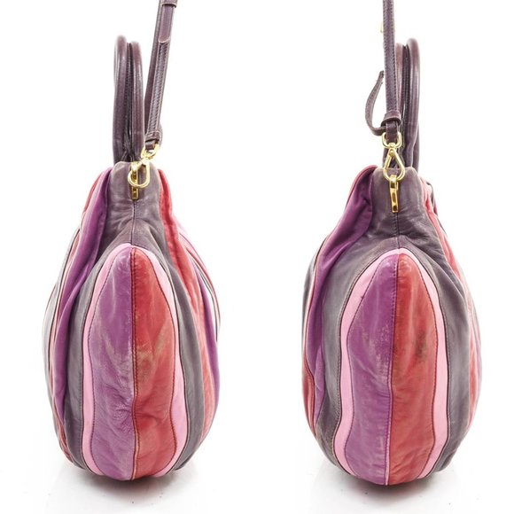 Auth Prada Hand Bag Leather Multi Color - Picture 15 of 15